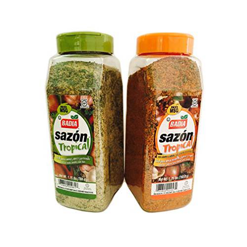 Badia Combo Pack Sazon Tropical All Purpose Seasoning 1.75 lbs Each, Pack of 2