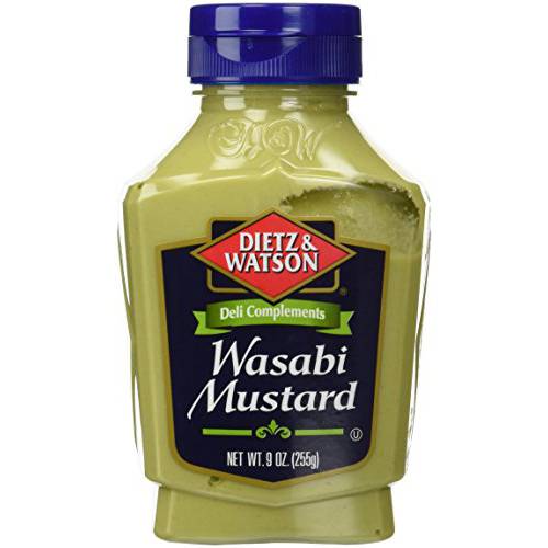 Dietz & Watson, Deli Compliments, Wasabi Mustard, 9oz Bottle (Pack of 2)