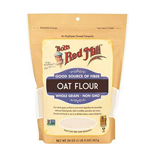 Bob’s Red Mill Whole Grain Oat Flour, 1.25 Pound, 20 Ounce (Pack of 1)