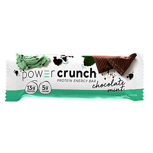 Power Crunch Protein Energy Bar Orignal, 1.4-Ounce Bar (Chocolate Mint, 20 Count)