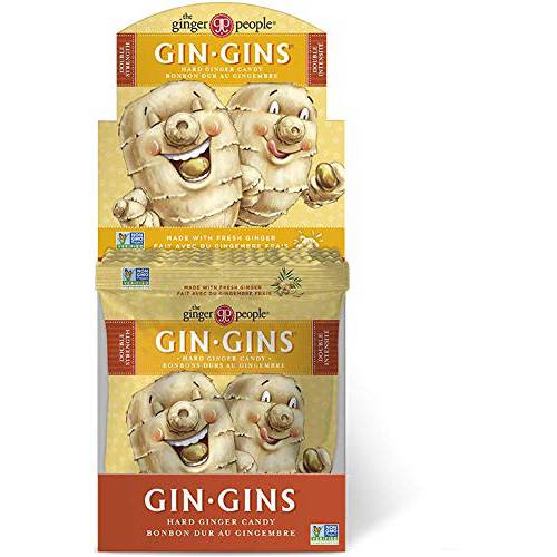The Ginger People Gin Gins Double Strength Hard Candy, 2.1 oz. (Pack Of 12), 25.2 Ounce