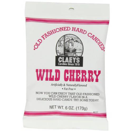 Claey’s Wild Cherry Drops, 6-Ounce Packages (Pack of 12)