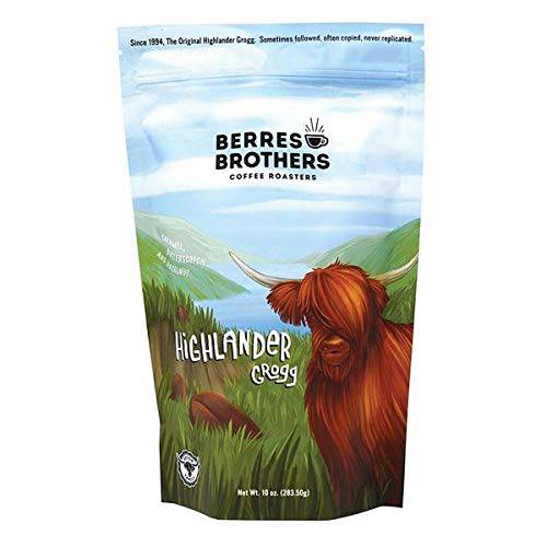 Berres Brothers Highlander Grogg Flavored Coffee,10 Ounce Bag of Ground Coffee, Combination of Caramel, Butterscotch and Hazelnut, Medium Roast, Gourmet Coffee, Caffeinated Roasted Ground Coffee