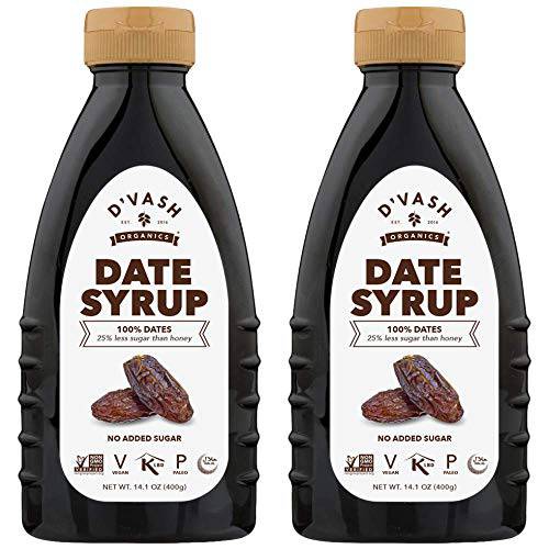 D’vash: Award Winning Date Syrup 2 Pack, 14.1 Ounce Squeeze Bottle | Vegan, Gluten-free, No Added Sugar, Paleo, Non-GMO, Kosher