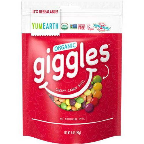 YUMEARTH Organic Giggles Chewy Candy Bites - 5 oz
