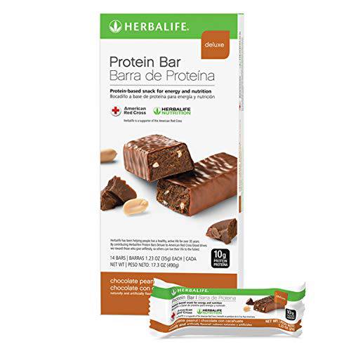 Protein Snack Bars 14 per Box Chocolate Peanut Flavor for Energy & Nutrition