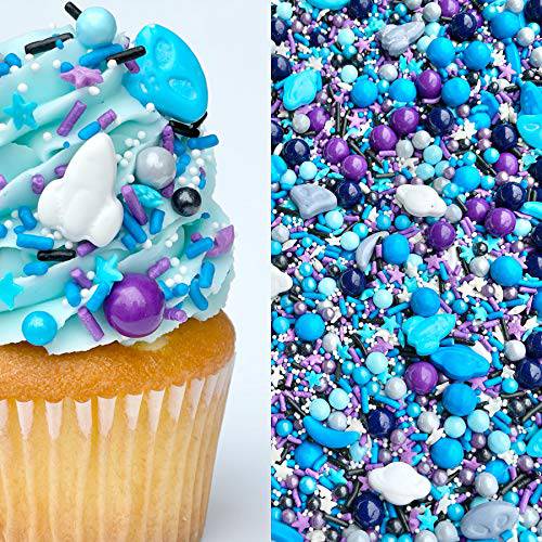 Manvscakes | Sprinkles | 4 oz | Cake sprinkles | Cupcake sprinkles | Baking | Sprinkle mix | Edible sprinkle (Space)