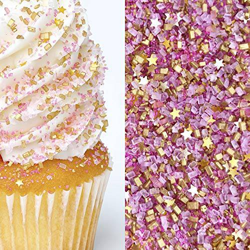 Sprinkles | 8 oz | Pink sugar | Colored sugars | Cookie sugar | Cocktail sugars | Pink bling sugar | Pink Sprinkles | Manvscakes