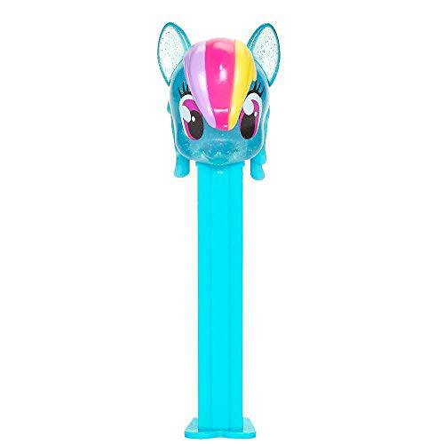 PEZ My Little Pony Candy Dispenser - Crystal Rainbow Dash With 2 Extra Candy Refills | New Crystal Design For 2020 | My Little Pony Party Favors, Grab Bags