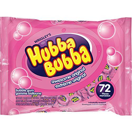 Hubba Bubba Awesome Original Fun Size, 72-Count, 5g/0.2oz per piece, {Imported from Canada}
