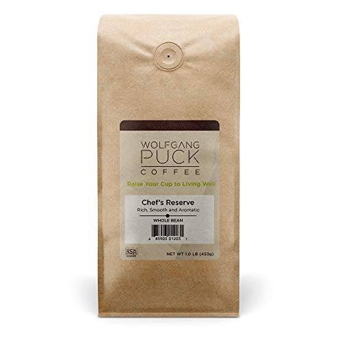 Wolfgang Puck Coffee Chef’s Reserve, Whole Bean, 6 x 1lb. (013861)