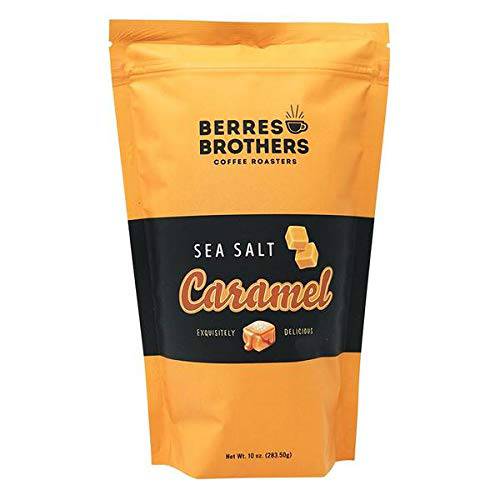 Berres Brothers Sea Salt Caramel Ground Coffee10 Ounce Bag Caramel Drizzle with a Pinch of Salt, Medium Roast, Caffeinated Flavored Coffee