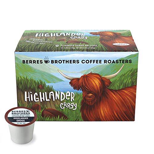 Berres Brothers Highlander Grogg Coffee 72 Loose Count Single Serve Pods Compatible with Keurig K Cups Coffee Makers, Flavored Coffee, Medium Roast, Caffeinated Coffee