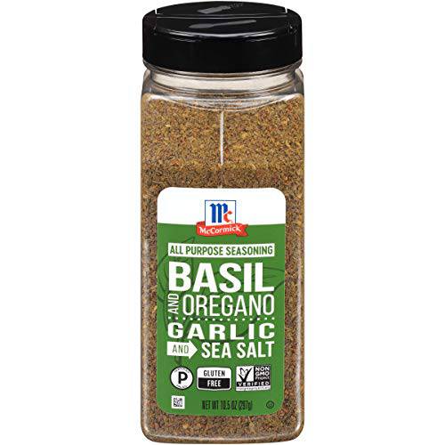 McCormick Basil and Oregano, Garlic and Sea Salt All Purpose Seasoning, 10.5 oz