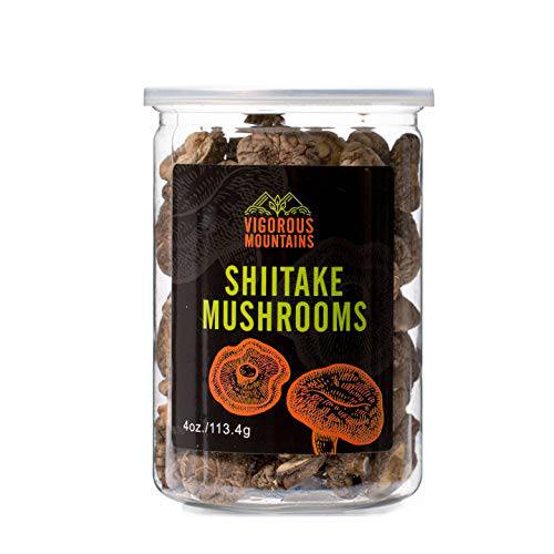 VIGOROUS MOUNTAINS Big Shiitake Dried Shitake Mushrooms 4-5 CM Whole (4)