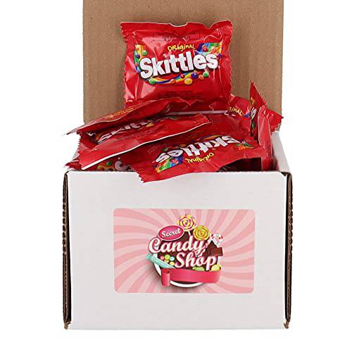 Skittles Original Flavors Fun Size Packet Bulk in a Box (Pack of 25)