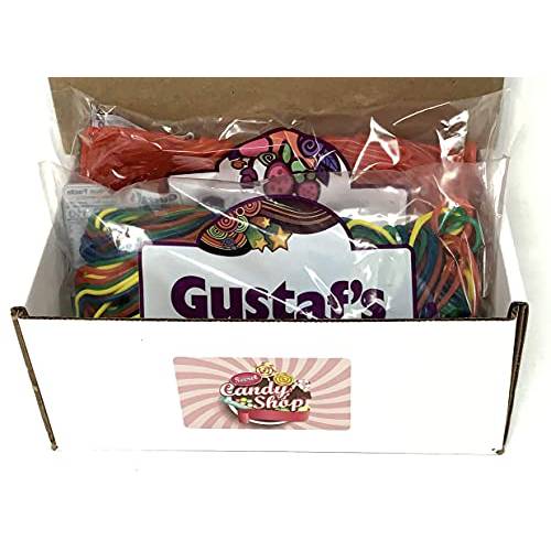 Gustaf’s Licorice Laces Variety Pack Strawberry & Rainbow Flavors, (2lb of each flavor, total 4lb)