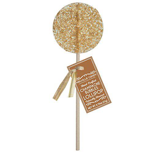 Champagne Bubbles Gourmet Cocktail Hard Candy Lollipop 100% USA Made (12 Count)