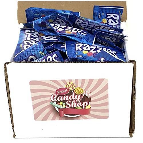 Razzles Gum Original Flavor, Box of 50 Packs. (2 gum per pack, total of 100)