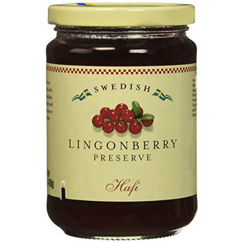 Hafi Lingonberry Preserves 14.1 Ounce (Pack of 2)