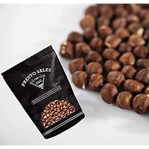 Presto Sales Large Shelled Hazelnuts Raw (AKA Filberts) 32 oz. | Non-GMO, Natural Healthy Protein Snack | Gluten Free, Keto/Paleo Friendly | Resealable 2 lbs bag