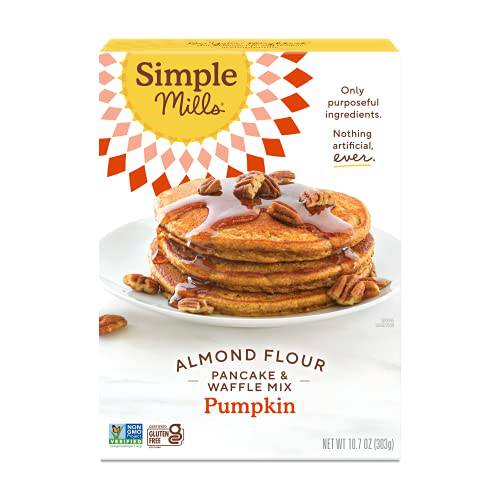 Simple Mills Almond Flour Pancake & Waffle Mix, Pumpkin - Gluten Free, Plant Based, Paleo Friendly, Breakfast 10.7 Ounce (Pack of 1)