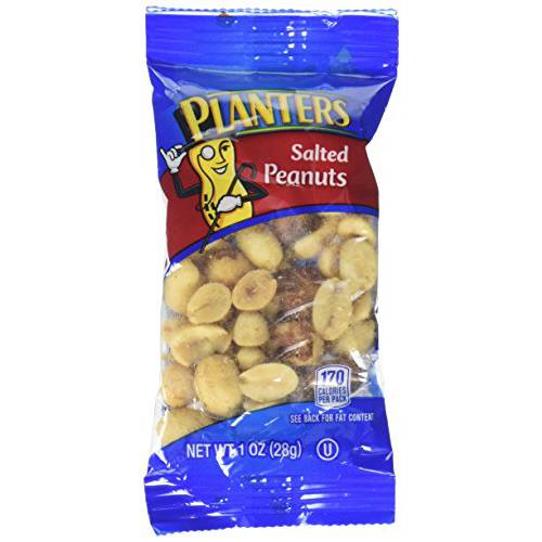 Planters Peanuts, Salted, 1.0 Ounce (Pack of 24)