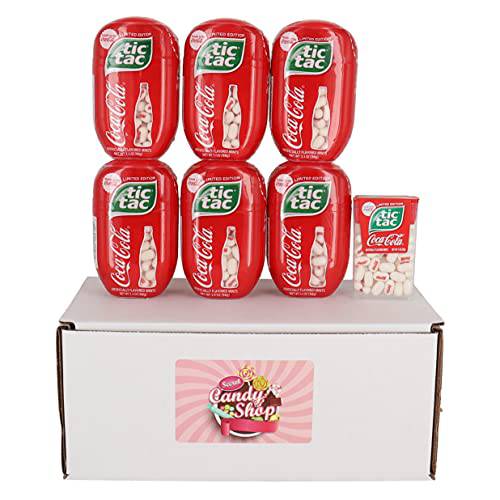 Tic Tac Mints Coca Cola Flavor Limited Edition 3.4oz (Pack of 6) + Free 1oz Pack
