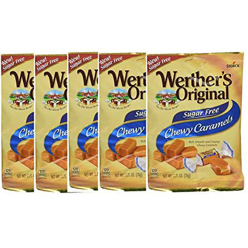 Werthers, Sugar Free Chewy Caramels, 2.75 Ounce