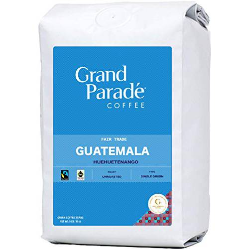 Grand Parade Coffee, 5 Lb Unroasted Green Coffee Beans - Guatemala Huehuetenango Grade 1 Single Origin - Specialty Arabica