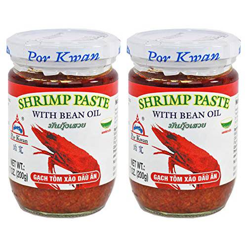 Por Kwan Shrimp Paste with Bean Oil (7oz x 2 jars)