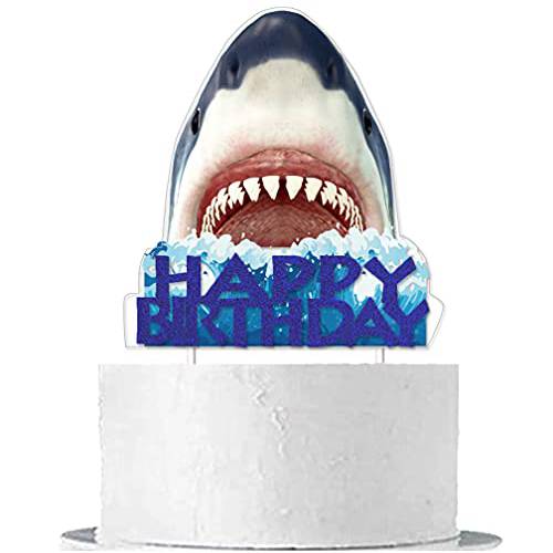 Shark Birthday Cake Topper for Shark Attack