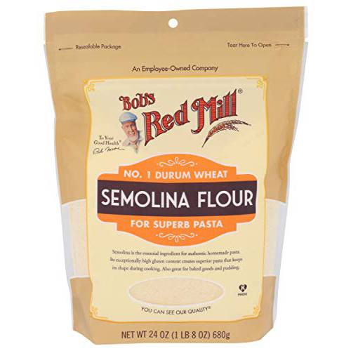 Bob’s Red Mill Semolina Pasta Flour, 24 OZ (Pack of 1)