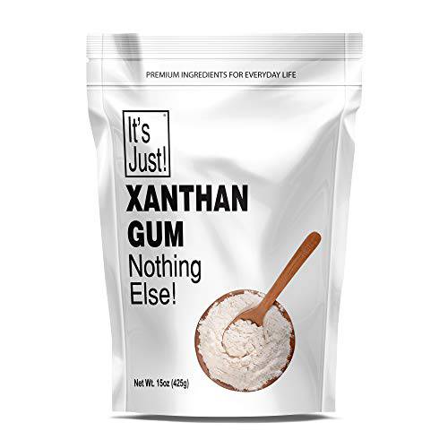 It’s Just - Xanthan Gum, 15oz, Keto Baking, Non-GMO, Thickener for Sauces, Soups, Dressings, Packaged in USA