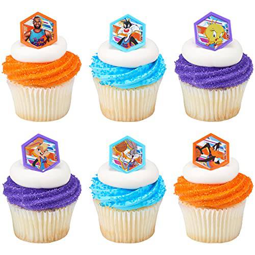 24 Space Jam Cupcake Rings Toppers A New Legacy Tune it Up