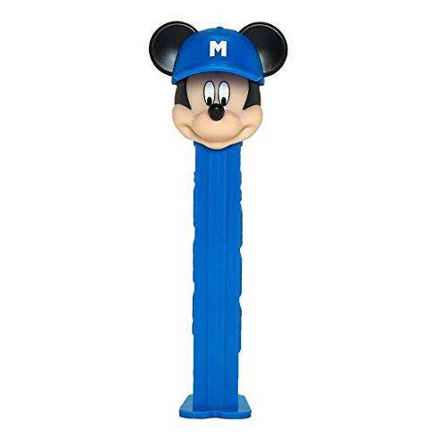 Mickey Mouse Baseball Pez Candy Dispenser - Mickey Pez With Baseball Hat Dispenser With 2 Candy Refills | Mickey Mouse Party Favors, Disney Mickey Mouse Candy