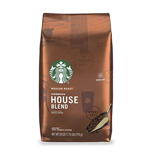 Starbucks Medium Roast Ground Coffee — House Blend — 100% Arabica — 1 bag (28 oz.)
