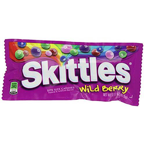 SKITTLES, Wild Berry, 2.17 Ounce 36 Count Box