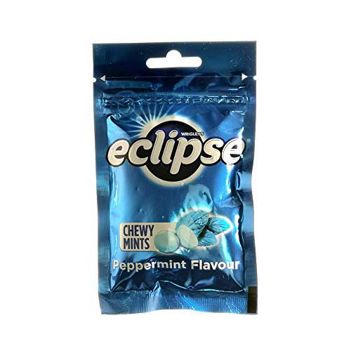 (Pack of 6) Wrigley’s Eclipse Chewy Mints Powerful Fresh Breath (Peppermint)