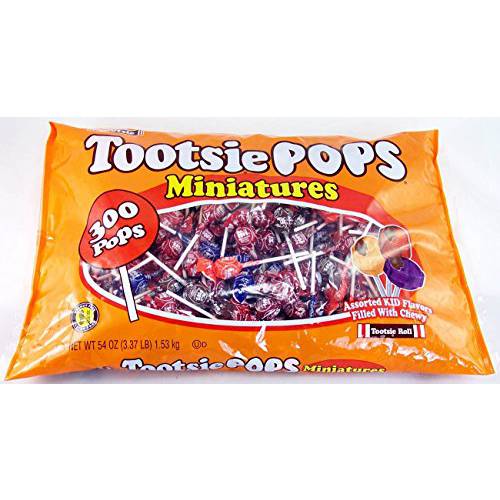 Tootsie Pops Miniatures 54 Oz 300 Pops