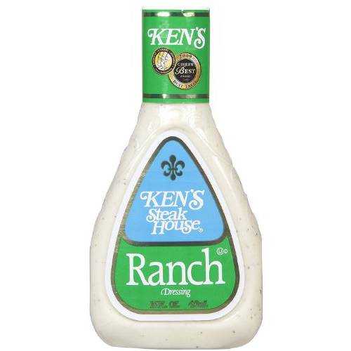 Ken’s Steakhouse Dressing, Ranch Dressing, Gluten Free, Use as Dressing, Spread or Dipping Sauce for Added Flavor (Ranch, 16 Fl Oz (Pack of 2))