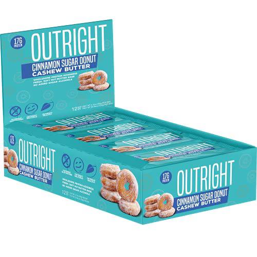 Outright Bar - Whole Food Protein Bar - 12 Pack - Cinnamon Sugar Donut Cashew Butter