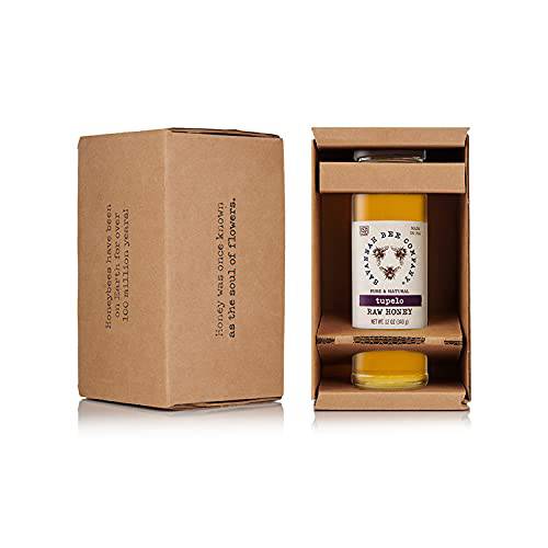 Tupelo Honey Tower by Savannah Bee - Raw Unfiltered Organic Honey - Pure, Natural and Gluten-Free - 12 Ounce