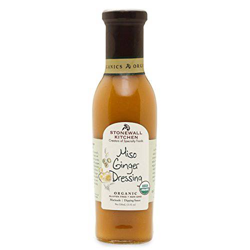 Stonewall Kitchen Organic Miso Ginger Dressing, 11 Ounces