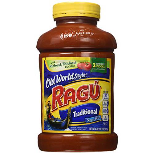 Ragu America’s Favorite Pasta Sauce Traditional Old World Style Sause 2 Pound 13 Ounce Value Jars (Pack of 3)