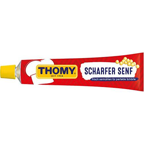 2x THOMY Scharfer Senf mustard 100ml Tube (German Import)