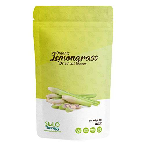 Lemongrass Dried Cut Leaves , 3 oz , Cymbopogon Citratus , LIMONCILLO SECO , Lemongrass Tea Loose Leaf , Resealable Bag , Product From Egypt, Packaged in the USA (3 ounces (Pack of 1))