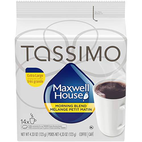 Tassimo Maxwell House Morning Blend Coffee 14 T-Discs 123G Imported from Canada