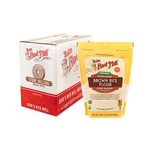 Bob’s Red Mill Organic Brown Rice Flour, 24-ounce (Pack of 4)