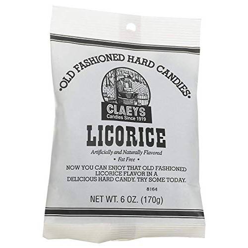 Claey’s, Old Fashioned Hard Candy Licorice, 6 oz (4 pack)